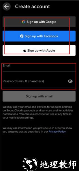SoundCloud注册图片2