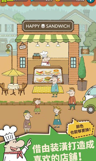 快乐三明治咖啡店免费版1