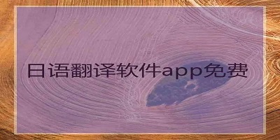 日语翻译软件